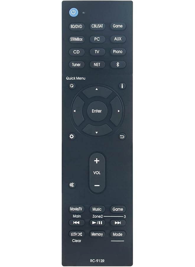 The Bros RC-912R Replaced Remote Control Fit for Integra AV Receiver DRX-3.2 DRX-4 DRX-5 DRX-7 DRX-4.2 DRX-2 DRX-3 DRX-2.1 DRC-R1.1 DRX-7.1 DRX-R1 RC-913R 24140912 DRX-5.2 DRX-R1.1 - Image 1