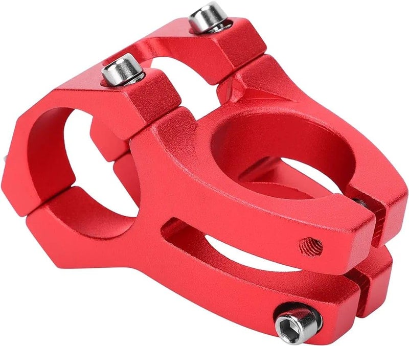 FASTPED Bicycle Handle Stem 31.8mm with 31.8mm Aluminum Alloy MTB Handlebar Riser Bar for Mountain Bike 720/780MM (Red) (D) Hollowed Short Handlebar Short Bar Aluminium Bike Stems Red - Image 1