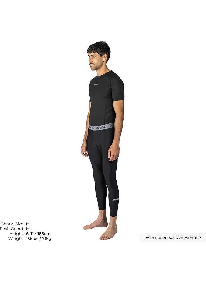 Sanabul  Essential Mens Compression Pants Workout Jiu Jitsu Leggings | Athletic Tights For Men | Running Tights, Sports Gym Leggings | Men'S Sports Compression Pants & Tights | Small, Black  - Image 4