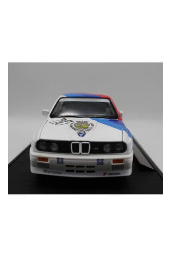 حديقة الألعاب محاكاة بمقياس 1:24 لنموذج سيارة BMW M3 المصنوعة من السبائك المعدنية - لعبة مصبوبة عالية المحاكاة مع صوت وضوء ووظيفة السحب للخلف للأطفال وهواة الجمع - Image 3