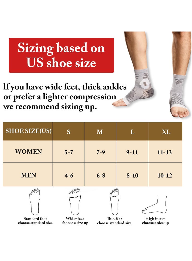 SYOSI 2 Pairs Dr. Sock Soothers - Neuropathy and Plantar Fasciitis Relief Compression Socks - Anti-Fatigue Foot Sleeve for Men Women, Pain Relief Support - Size L (Purple) - Image 3