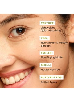 HYPHEN Matte Max Velvet Touch Sunscreen Spf 70+ Pa++++ | Sun Protection | Sun Shield | Moisturizes And Soothes Skin | 12 Hrs Uva-Uvb Protection | No White Cast, Non Greasy & Lightweight | Water Resistant | For Oily, Combination & All Skin Types-30G  - Image 5