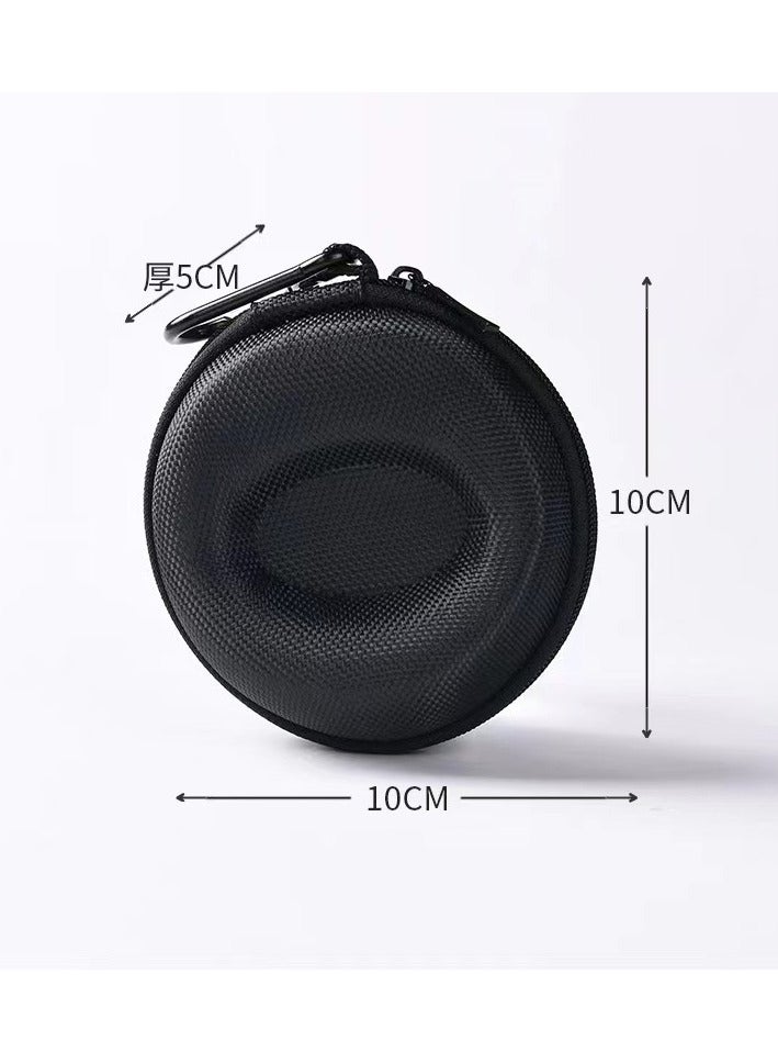 Single zippered case with filled round portable case for watches and smartwatches - Image 2
