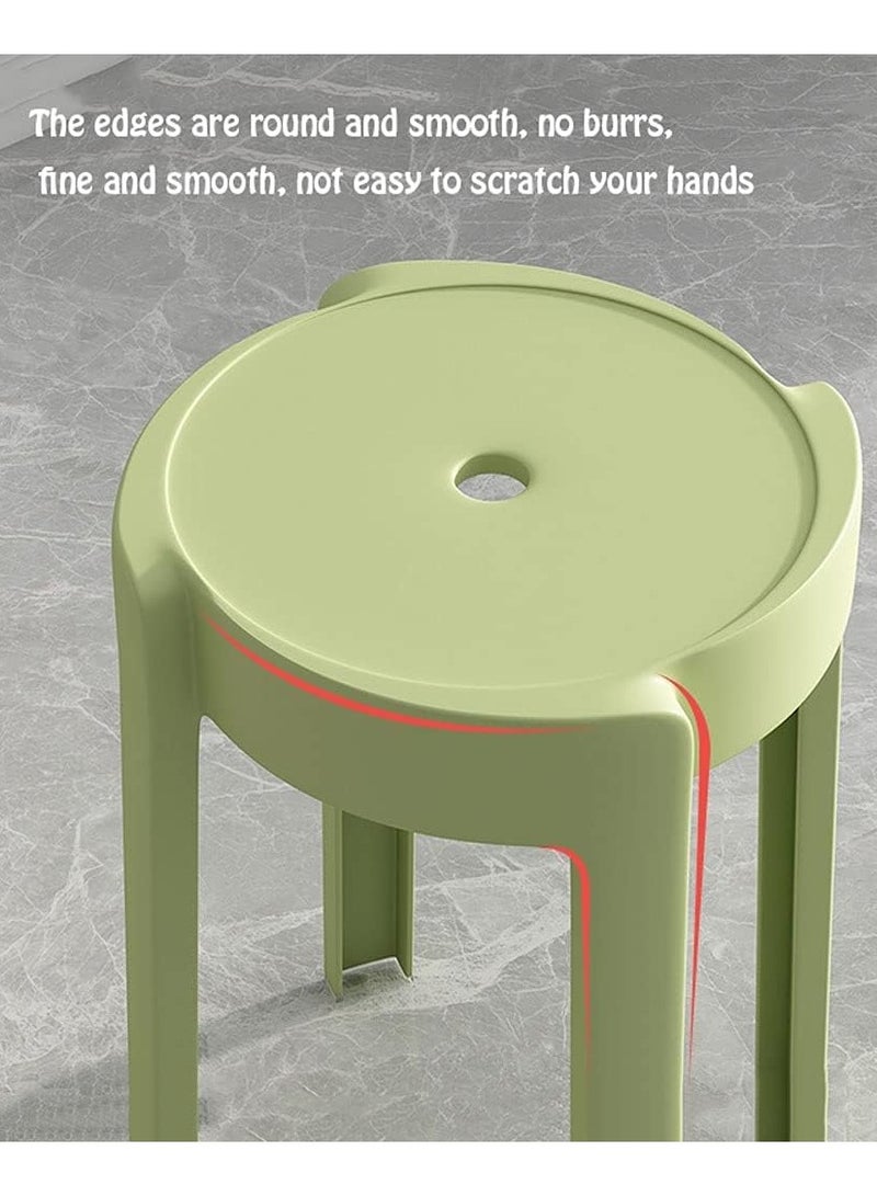 HOCC Lightweight Stackable Stool – Blue | Durable Plastic Seating for Home, Office & Outdoor Use - Image 5