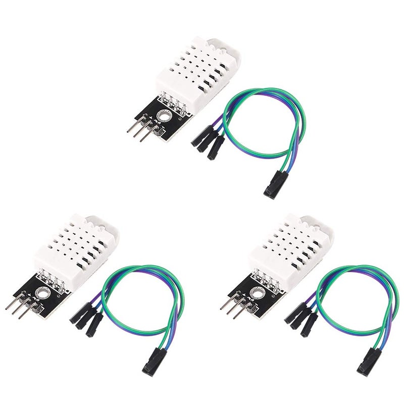 MELIFE MELIFE 3 PCS Temperature Humidity Sensor Module,  Digital 3V-5.5V Humidity Measurement with Dupont Wires.  - Image 1