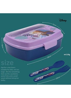 Disney Stor Funny Sandwich Box With
Cutlery Frozen Trust The Journey  - Image 3