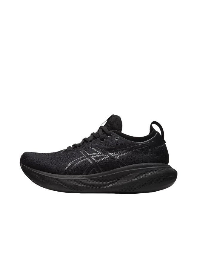 asics Men and Women Gel-Nimbus 25 Outdoor Cycling/Running Sneakers All Black - Image 1