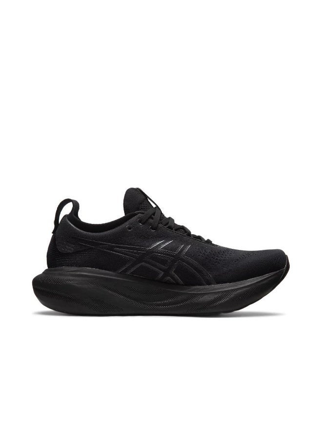 asics Men and Women Gel-Nimbus 25 Outdoor Cycling/Running Sneakers All Black - Image 3