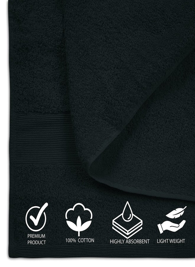 Softolle 100% Cotton Luxury Bath Sheets - 600 GSM Cotton Towels for Bathroom - Set of 2 Super Soft, Highly Absorbent Bath Sheet - Oeko-Tex Certified - 35" x 70" Inches (Black) - Image 4