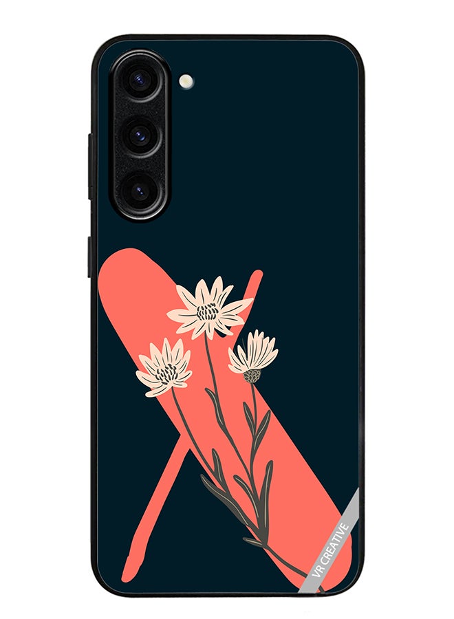 VR CREATIVE Protective Case Cover For Samsung Galaxy S24 Alphabet X Design Multicolour - Image 1