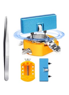 Watch Battery Replacement Tool Kit, Watch Wrench Back Remover for Rotate Open Watch Cover, Watch Case Opener Set with Watch Back Remover Holder, Only for One Type of Watch