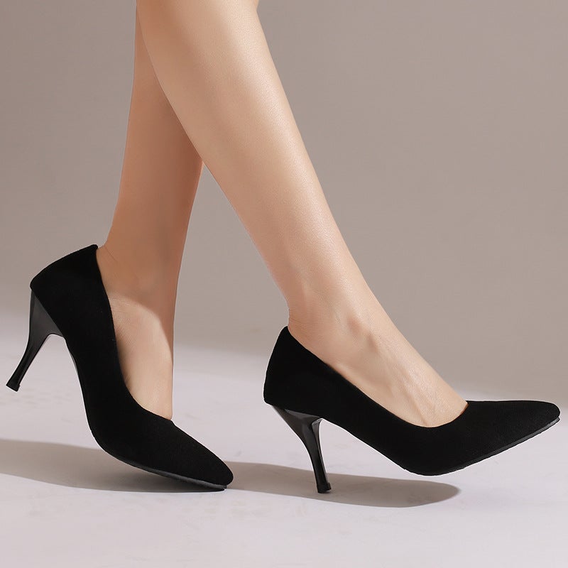 Independent Station Export Model 2025 Spring Elegant Stiletto Pointed Toe 31-50 Size Office Shoes For Women - Image 3