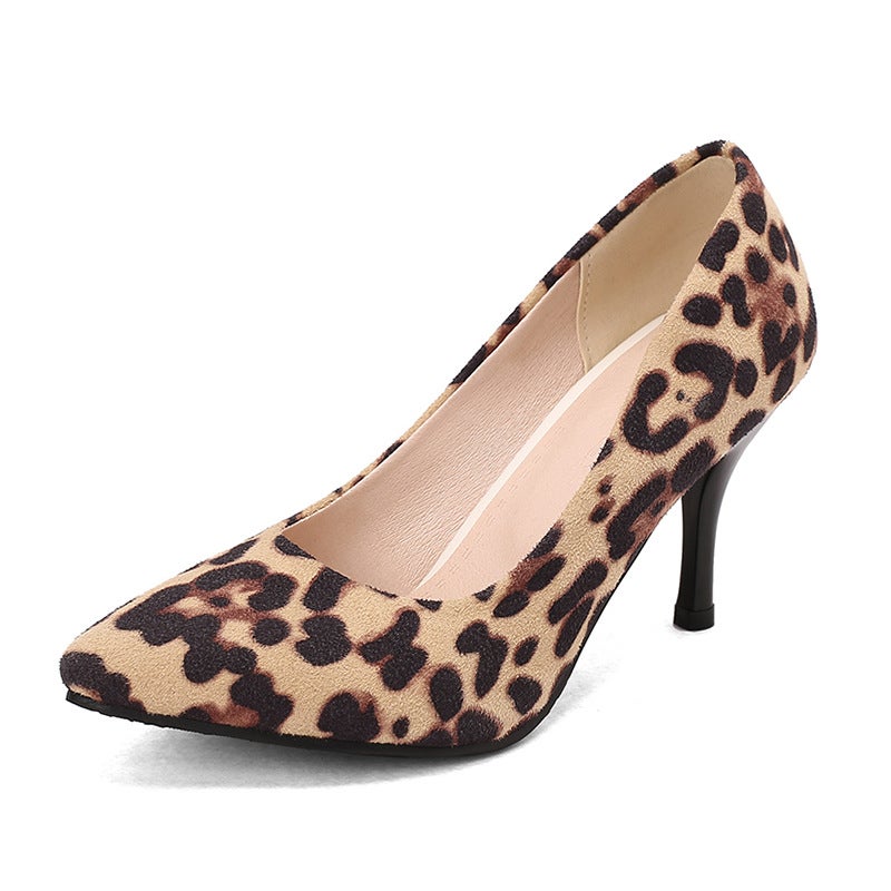 Independent Station Export Model 2025 Spring Elegant Stiletto Pointed Toe 31-50 Size Office Shoes For Women - Image 1