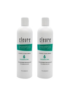 Cleure Cleure Hypoallergenic Volumizing Shampoo for Sensitive Skin - Fragrance Free, SLS Free & Paraben Free (12 oz, Pack of 2) 