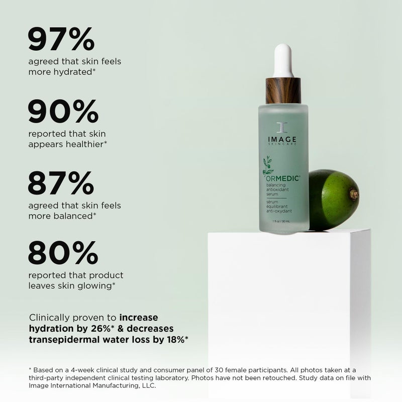IMAGE Skincare, ORMEDIC Balancing Antioxidant Serum, Hydrates & Soothes Skin with Organic Aloe Vera, Vitamin C, & Botanical Extracts, 1 fl oz - Image 4