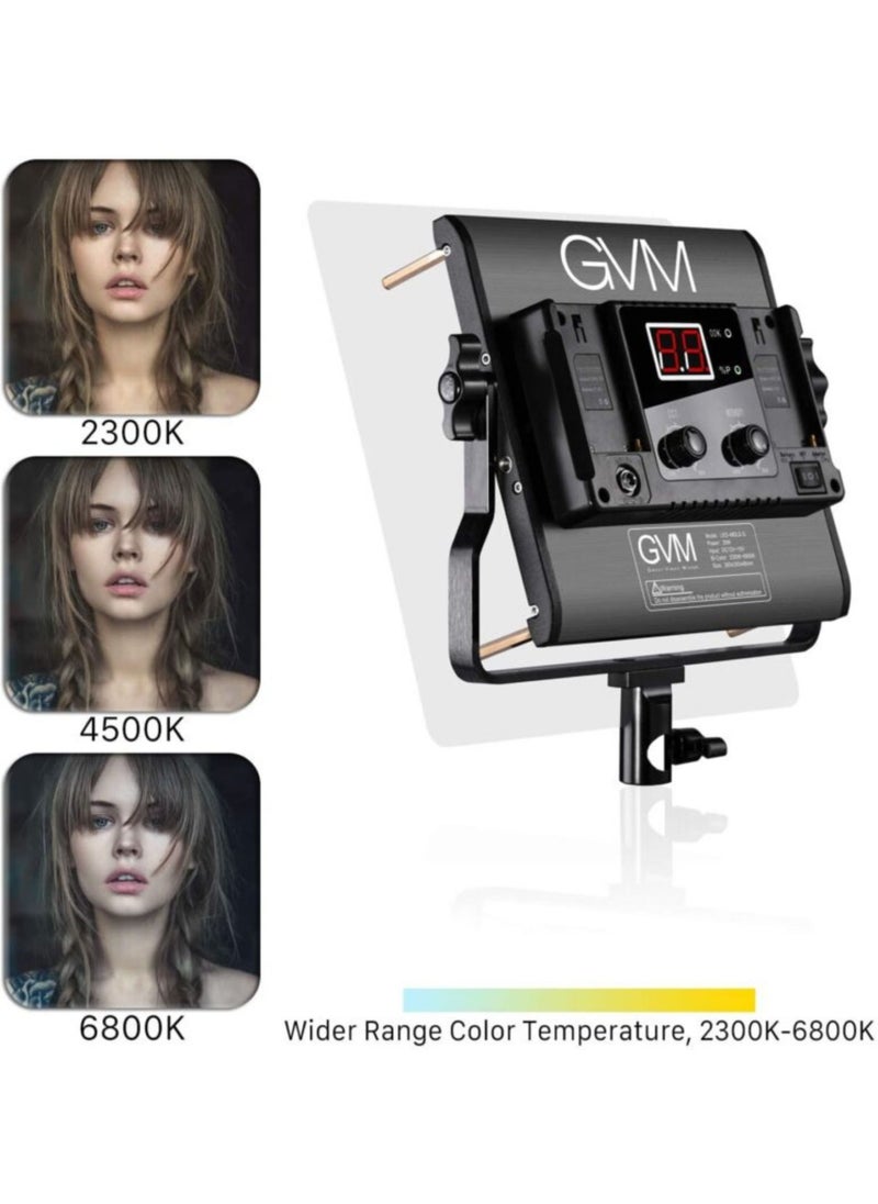GVM Great Video Maker GVM Great Video Maker CRI97/TLCI97 ED Lighting Kits with App Control (Pack of 3)  - Image 3