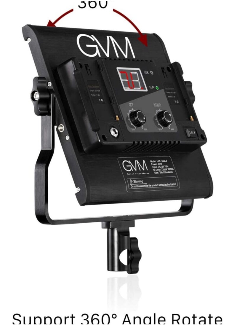 GVM Great Video Maker GVM Great Video Maker CRI97/TLCI97 ED Lighting Kits with App Control (Pack of 3)  - Image 4