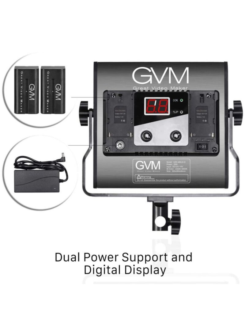 GVM Great Video Maker GVM Great Video Maker CRI97/TLCI97 ED Lighting Kits with App Control (Pack of 3)  - Image 5
