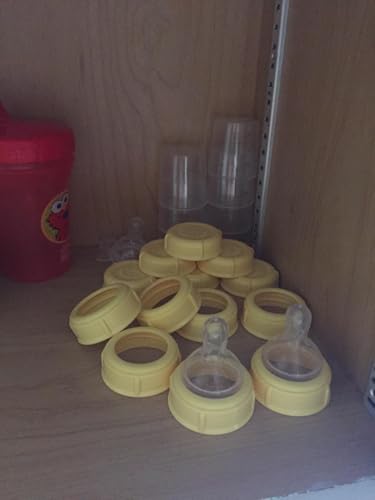 Medela Bottle Nipple Collars Rings New! For Slow or Medium Flow Wide Base (2 Collars) - Image 1