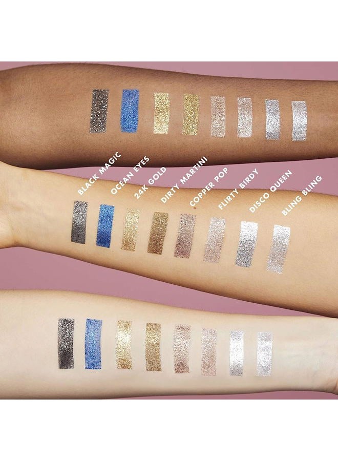 elf Liquid Glitter Eyeshadow, Long Lasting, Quick-Drying, Opaque, Gel-Based Eyeshadow For Creating High-Impact, Multi-Dimensional Eye Looks, 24K Gold, 0.10 Fl Oz - Image 5