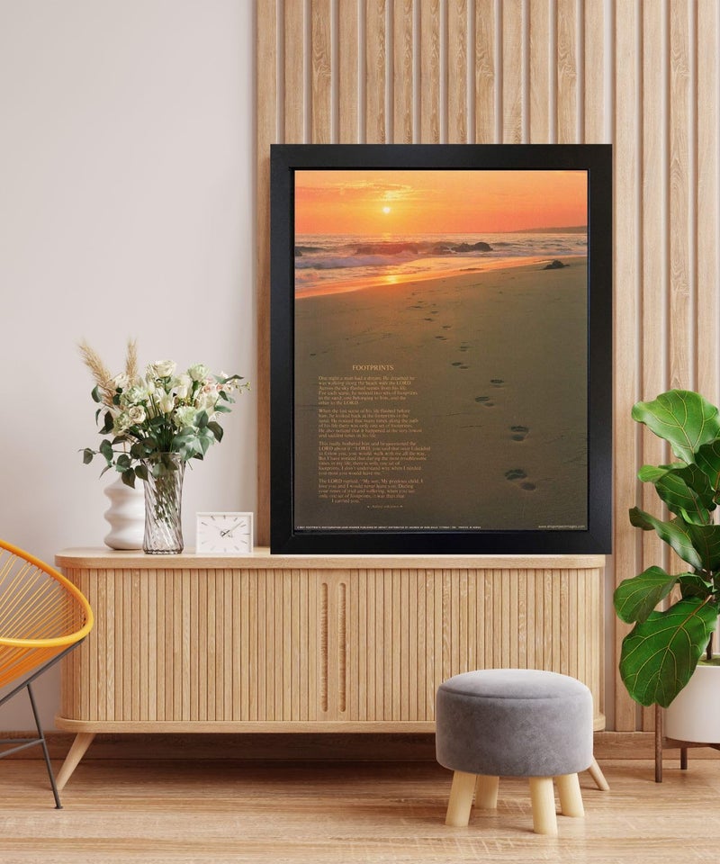 Impact Posters Gallery Footprints Poster in the Sand Motivational Wall Decor Art Print (16x20) - Image 5
