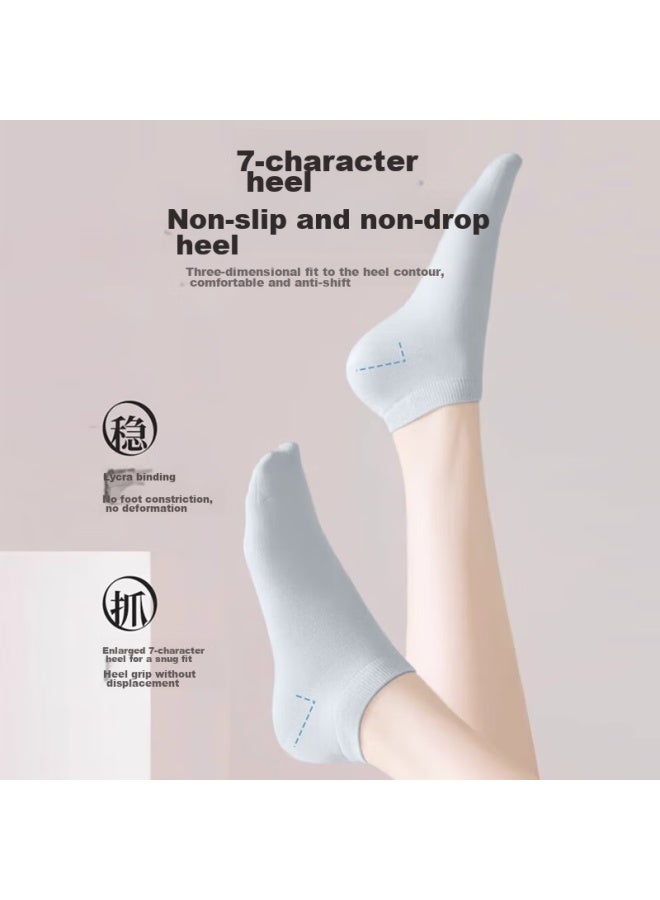 Chuyi Sheng Disposable Socks For Men And Women, Compression Short Socks, Travel-friendly, No-wash, Portable, Sweat-absorbing, Breathable 【macaron Color】 5 Pairs - Image 3