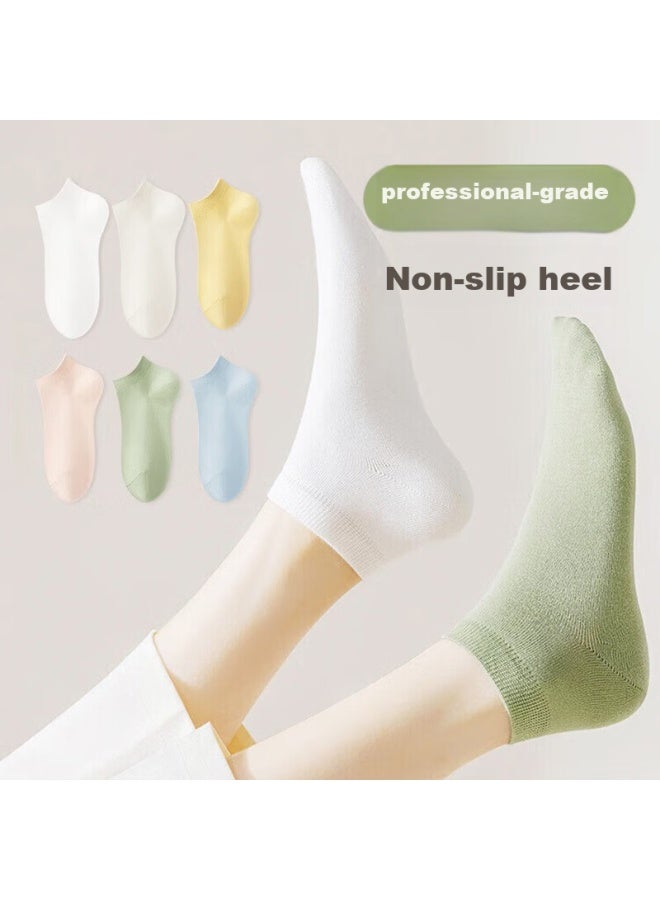 Chuyi Sheng Disposable Socks For Men And Women, Compression Short Socks, Travel-friendly, No-wash, Portable, Sweat-absorbing, Breathable 【macaron Color】 5 Pairs - Image 2