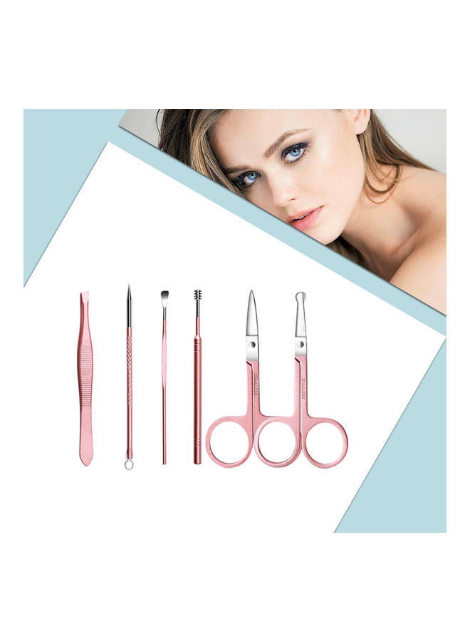 NIBEMINENT 18-Piece Professional Pedicure And Manicure Tool Kit Rose Gold - Image 2