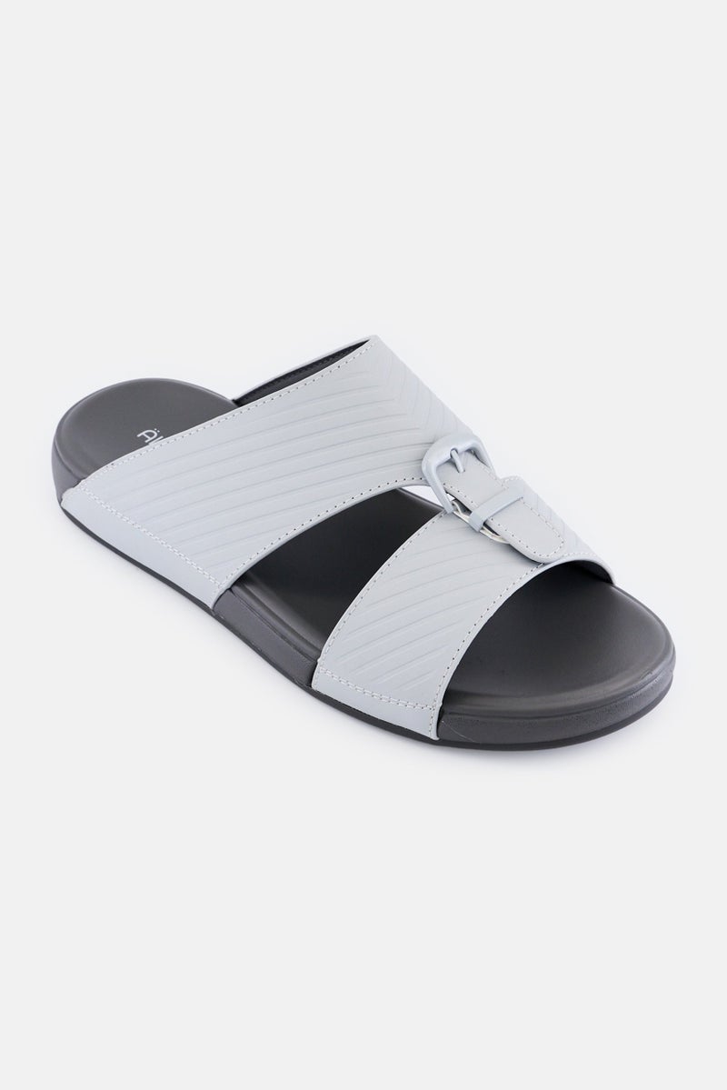 Algspar Men Slip On Sandals, Light Grey - Image 1