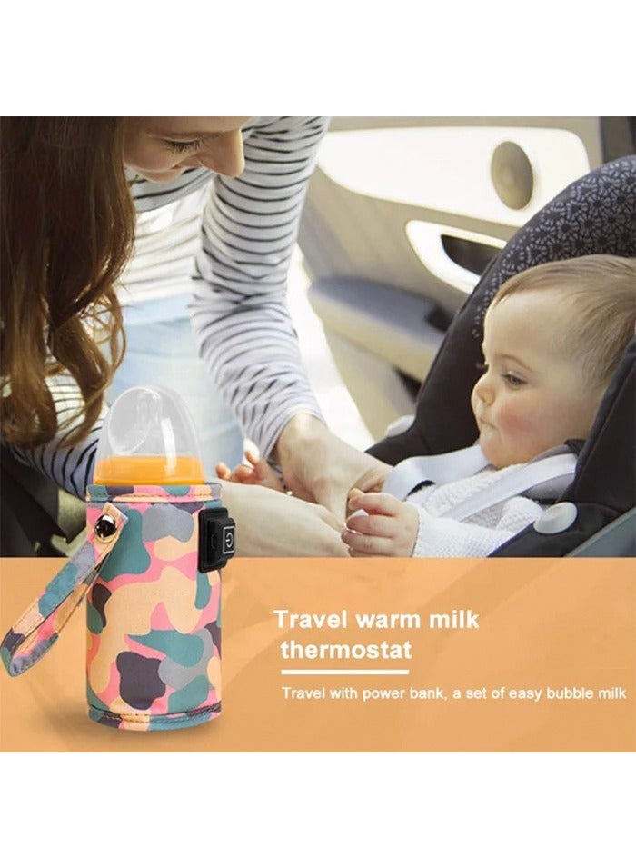 Baby Bottle Warmer Portable Car Travel USB Charging Bottle Heater 3 Temperature for Breastfeeding - Image 5