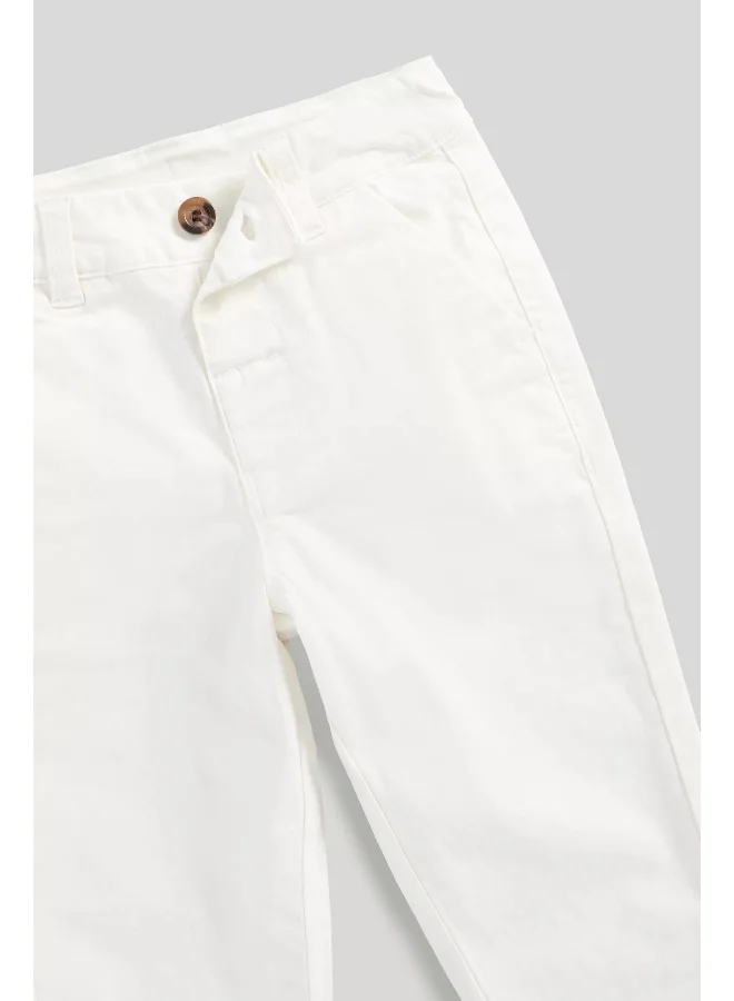 mothercare White Chino Trousers