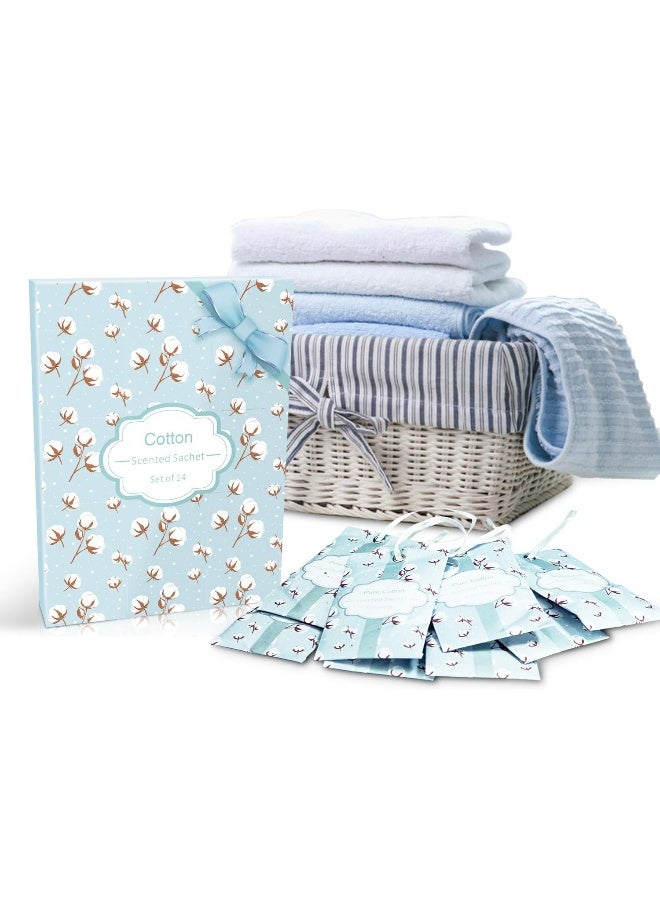 SCENTORINI SCENTORINI Sachets for Drawers and Closets, Cotton Scented Sachets for Home Drawers and Closets, 14 Pack Sachets Bags Home Fragrance Sachet  - Image 3