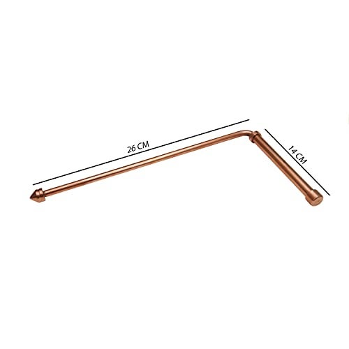 TREE MAISON CORONATING HOMES Full Copper Dowsing L Rods Pair | Diameter-8 MM | Aura Energy Checker | Finding Underground Water & Geopathic Stress | Reiki | Divining Rods (Pendulum Assorted) - Image 3