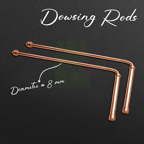 TREE MAISON CORONATING HOMES Full Copper Dowsing L Rods Pair | Diameter-8 MM | Aura Energy Checker | Finding Underground Water & Geopathic Stress | Reiki | Divining Rods (Pendulum Assorted) - Image 2