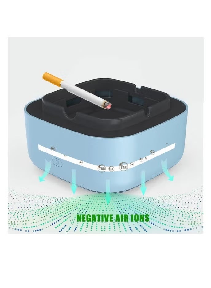 ELTRAZONE Air Purifier Ashtray Multifunction Negative Ion Smokeless Air Cleaner Odor Removal Quiet Air Freshener Compact Indoor Smoke Eliminator for Home Office Car Use Portable Modern Design Ashtray Air Purifier Device - Image 4