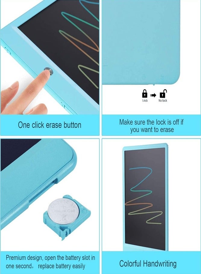 BELLSBERRY LCD Writing Tablet for Kids – 10 Inch Erasable Doodle Board, Colorful Drawing Pad with Stylus, Educational and Learning Gift for Children - Image 5