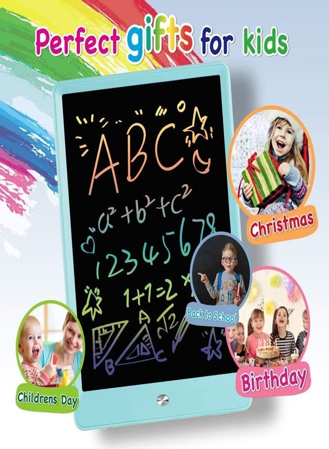 BELLSBERRY LCD Writing Tablet for Kids – 10 Inch Erasable Doodle Board, Colorful Drawing Pad with Stylus, Educational and Learning Gift for Children - Image 2