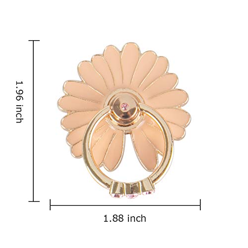 WATACHE Finger Ring Stand, 2 Pack Luxury Glitter Diamond Universal Metal Smartphone Finger Ring Grip Holder Kickstand for iPhone/iPad/Samsung/HTC/Nokia/Cellphones/Tablet,Round[White+Pink] - Image 5
