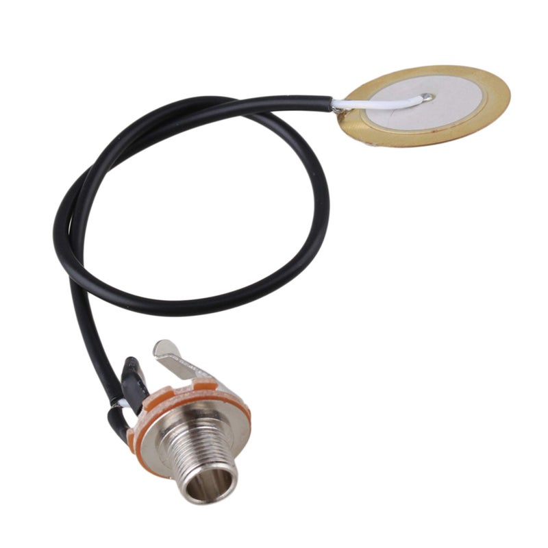 Lovermusic Socket Dia 0.25inch Piezo Transducer Pickup Microphone Contact Replacement Parts for Guitar - Image 3