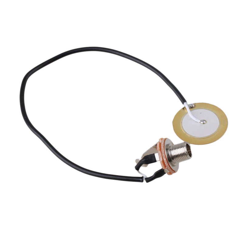 Lovermusic Socket Dia 0.25inch Piezo Transducer Pickup Microphone Contact Replacement Parts for Guitar - Image 1
