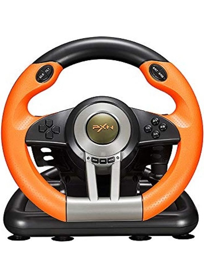 PXN Racing 180 Degree Universal USB Car Sim Race Wired Steering Wheel - Image 1