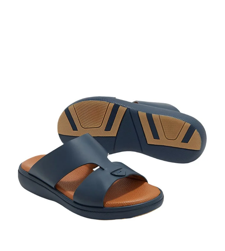 Steve Madden Men's Comfort Sandals Navy Blue Men's Sandals