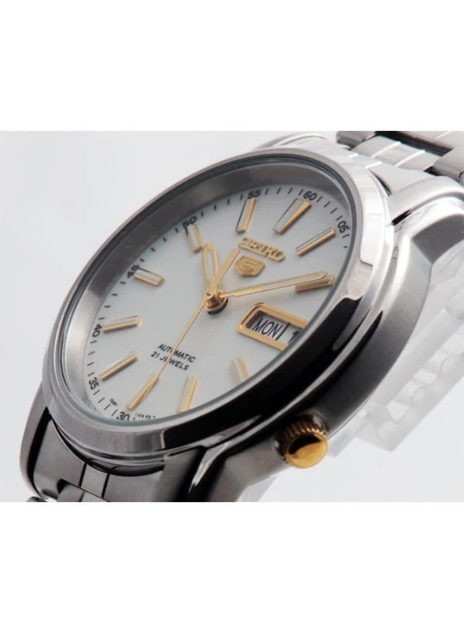 Seiko 5 Automatic Women's Watch SNKL77K1, 36 mm White Dial, Stainless Steel Case & Bracelet, 30 m WR - Image 3