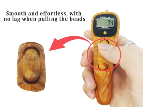 Hitopin 3 Pieces Portable Handheld Digital Beads Counter, Prayer Digital Finger Counters, Digital Tasbih Electronic Rosary Tally Counter, for Meditation, Relaxation, Muslim Prayer - Image 3
