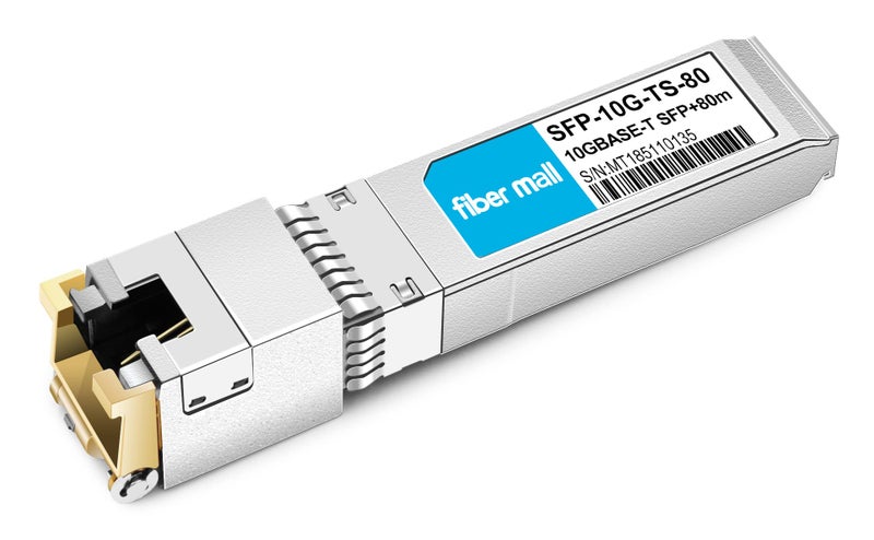 fiber mall 10G SFP+ to RJ45 80m for Cisco SFP-10G-T-80 Compatible, 10GBASE-T SFP+ Copper RJ-45 80m Transceiver Module - Image 2