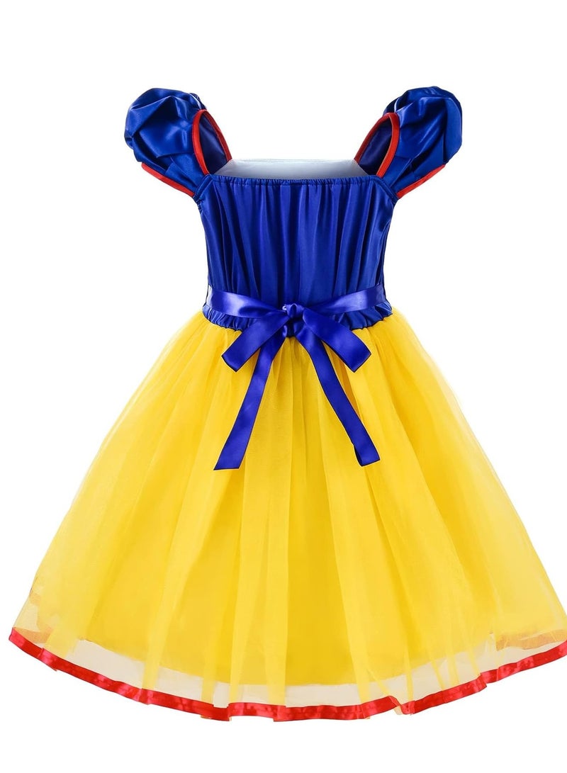 Excefore Girls Mermaid Costume Princess Dress Up with Accessories, 130cm - Image 2