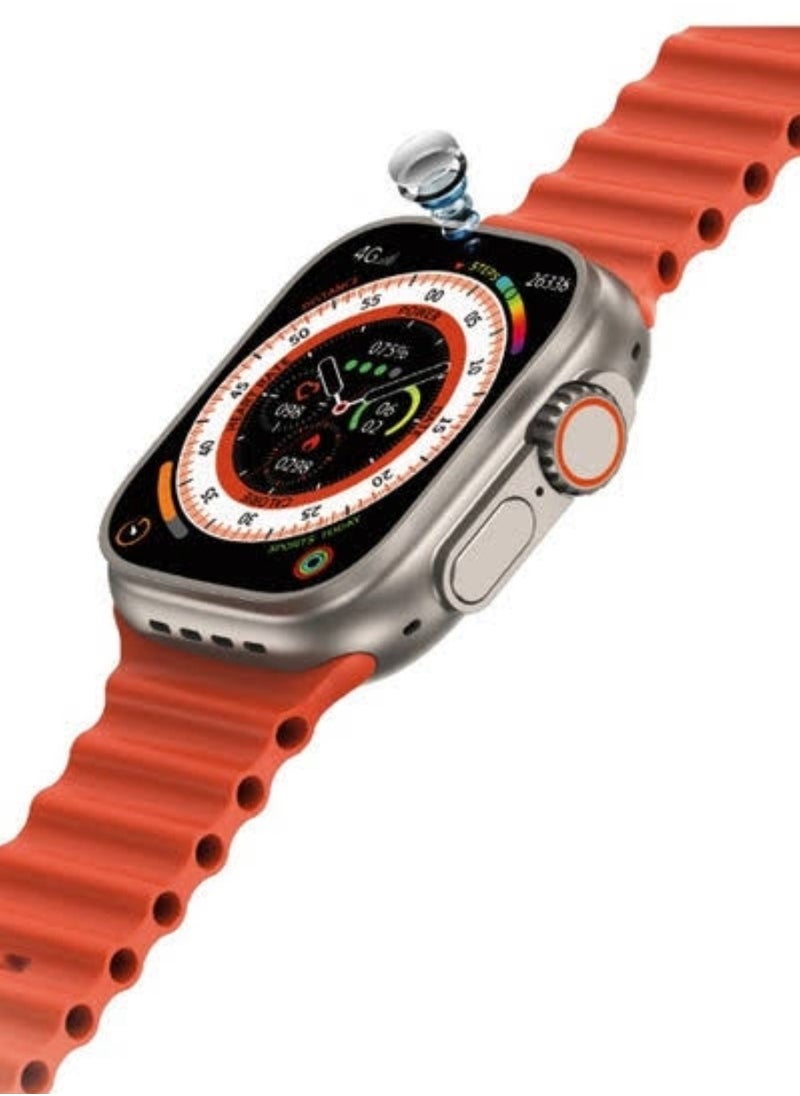 PRASONX - Prasonx 8 Ultra Smart Watch Orange - Image 1
