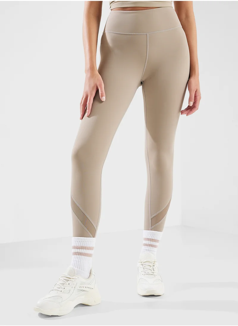 فورورد High Rise Sculpting Leggings With Mesh Panel