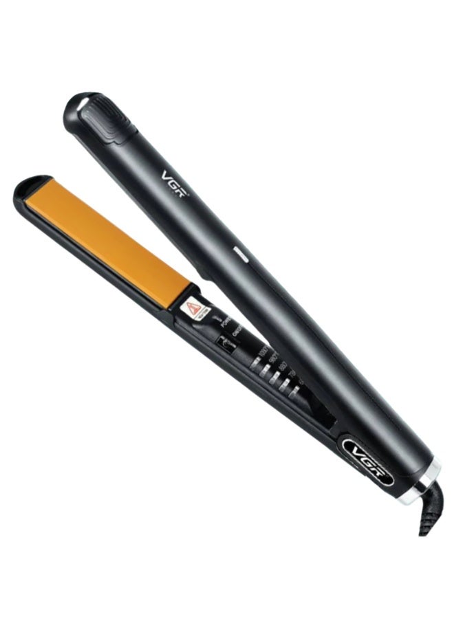 VGR 2 in 1 Professional Hair Straightener Wet & Dry Use V-503 – Ceramic Infrared Flat Iron with Fast Heating, Digital LED Control, Anti-Scald Design, 100–240V Travel Friendly Salon Hair Iron for Smooth Shiny Hair black - Image 1