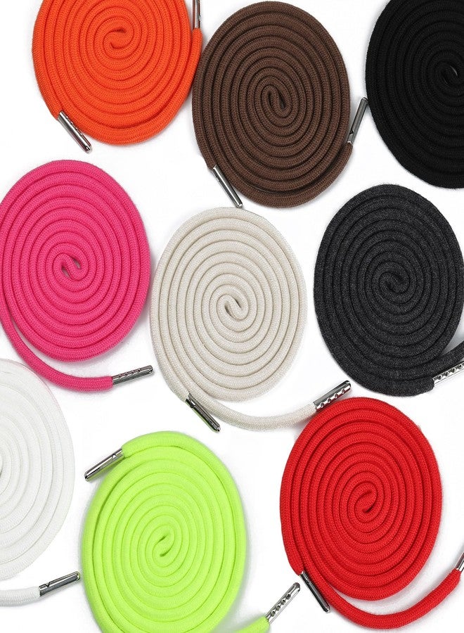 Anjpuy 4 Pcs 53'' Drawstring Cords Replacement Drawstrings in 10 Colors facor,with 3 Style Easy Threader for Sweatpants Shorts Pants Hoodies(Black) - Image 5